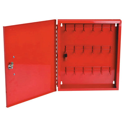 Padlock Control Center, Red, 18 in x 15 1/2 in x 2 in, 22 gauge Steel