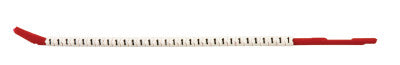 Clip Sleeve Wire Markers, 3 in x 8.4 in, "1", Black on White