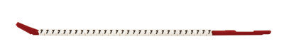 Clip Sleeve Wire Markers, 3 in x 6.1 in, "7", Black on White