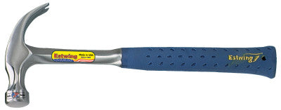 Claw Hammer, Steel Head, Straight Steel Handle, 11 in, 3/4 lb