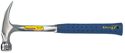 Ripping Claw Hammer, Steel Head, Straight Steel Handle, 11 in, 1.31 lb