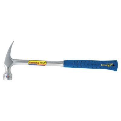 Framing Hammer, Milled Face, Steel Head, Straight Steel Handle, 13.5 in, 2.19 lb