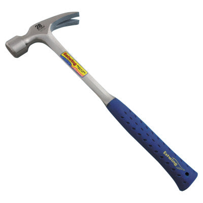 Framing Hammer, Steel Head, Straight Nylon Vinyl Handle, 16 in, 2.44 lb