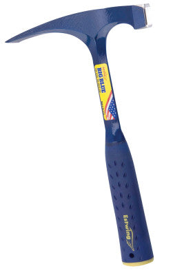 Big Face Bricklayer Hammers, 22 oz, 12 in, Steel Handle