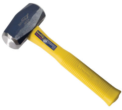Sure-Strike Drilling Hammers, 3 lb, 11 in, Straight Fiberglass Handle
