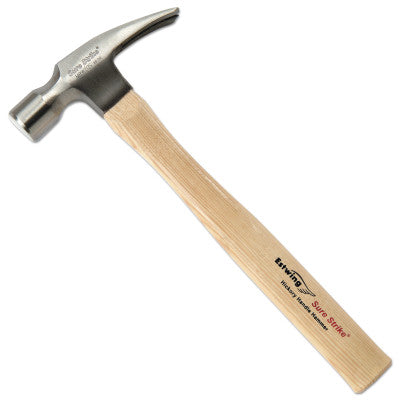 Sure Strike Claw Hammer, Forged Steel Head, Cushion Grip Hickory Handle, 14 in