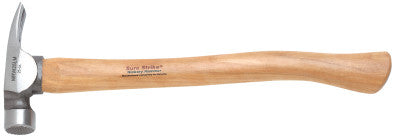 Sure Strike Framing Hammer, Forged Steel Head, Curved Hickory Handle, 17 1/2 in
