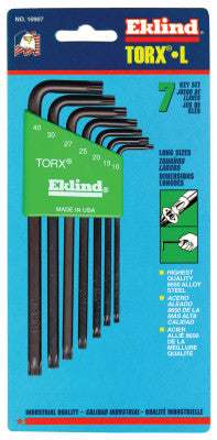 7-PC TORX LONG ALLEN WRENCH SET W/HOLDER  T