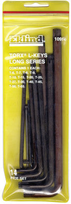 14PC TORX L-KEY SET IN POUCH