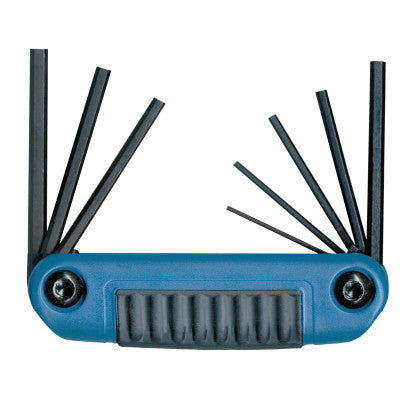 Ergo-Fold Hex Key Sets, 8 per set, Hex Tip, Metric