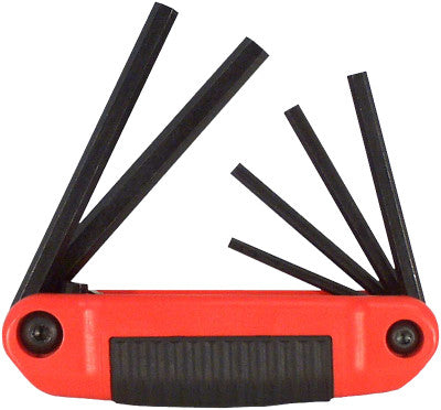 Ergo-Fold Hex Key Sets, 6 per set, Hex Tip, Inch