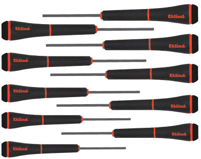 10PC HEX .028-5/32" SCREWDRIVER SET