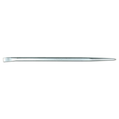 Pry Bars, 30 in, 7/8 in Stock, Offset Chisel and Straight Tapered Point, Black