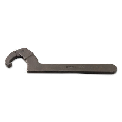 Adjustable Hook Spanners, 6 1/4 in Opening, Hook, Forged Alloy Steel, 12 1/8 in