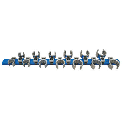 13 Piece Crowfoot Wrench Set, Metric, 3/8" Drive, 15 mm-27 mm