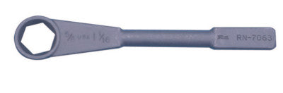 Straight Striking Wrenches, 1 1/16 in Opening, 9 7/8 in, 6 Point