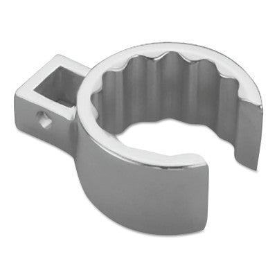Crowfoot Wrenches, 1 3/4 in Opening, 1/2 in Dr, 12 Pt, Chrome