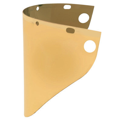 High Performance Faceshield Windows, Gold, Extended View, 9 3/4" x 19"