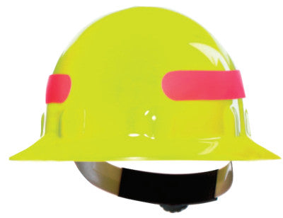 E-1 Full Brim Hard Hats, 3 R Ratchet, High-Vis Orange w/Silver Reflective Tape