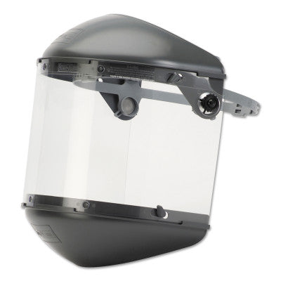 Dual Crown Faceshield Systems, 4 in Crown, Speedy Loop, Clear/Noryl