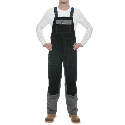 FR Bib & Brace Combination Overall, Black/Gray, Medium