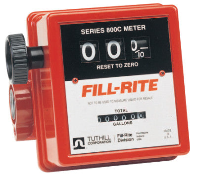 Mechanical Flow Meters, 1 in Inlet, 5 gal/min - 20 gal/min, 3 Wheel