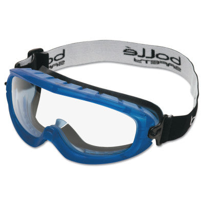 Atom Safety Goggles, Clear/Blue, Indirect Lower Vents