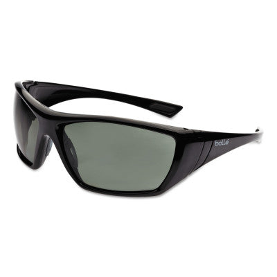 Tracker Series Safety Glasses, Smoke Lens, Anti-Fog, Anti-Scratch, Black Frame