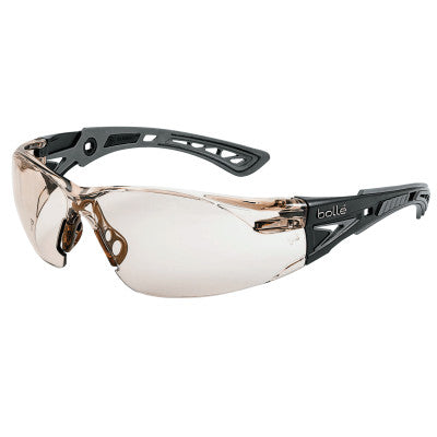 Rush+ Series Safety Glasses, CSP Lens, Platinum Anti-Fog/Anti-Scratch