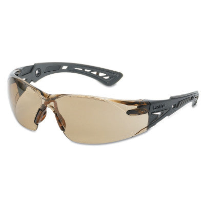 Rush+ Series Safety Glasses, Twilight Lens, Platinum Anti-Fog/Anti-Scratch