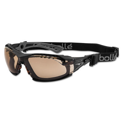 Rush+ Series Safety Glasses, Twilight Lens, Anti-Fog, Anti-Scratch, Black Frame