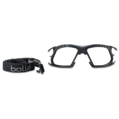 Foam and Strap Kits, For Bolle Rush+ Safety Glasses, Black