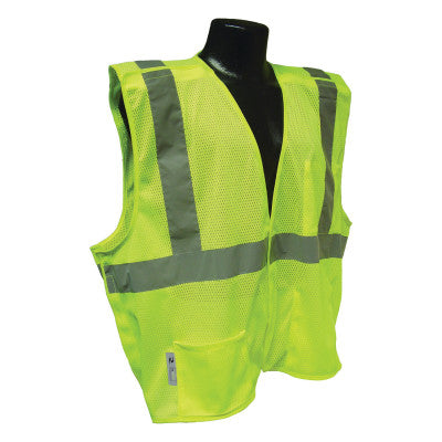 SV4 Economy Type R Class 2 Breakaway Safety Vests, 2X-Large, Hi-Viz Green