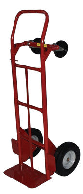 Convertible Hand Truck, 400 lb;500 lb Cap., 8 x 14" Base Plate, Flow Back Handle