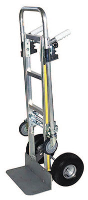 Convertible Hand Trucks, 500 lb;650 lb Cap., 8 x 18" Base Plate, Twin Pin Handle