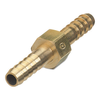 Brass Hose Splicers, 200 PSIG, Barb Hex, 3/16 in