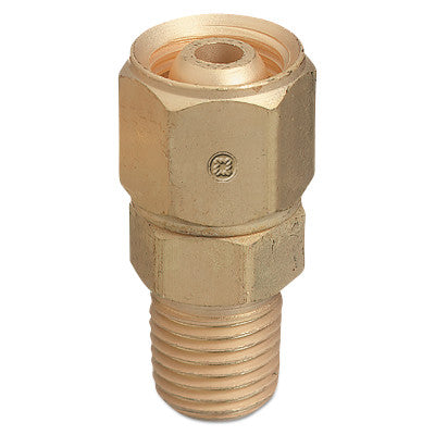 Brass Hose Adaptors, Male/Female Swivel, Brass, RH, 1/4 in (NPT/M)