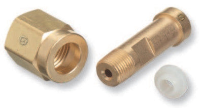 Regulator Inlet Nuts, Carbon Dioxide (CO2), Brass, CGA-320, Hand-Tight