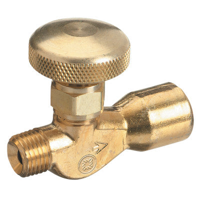Non-Corrosive Gas Flow Valves, 200 PSIG, Brass, Acetylene/Fuel Gas, 1/4" NPT(F)
