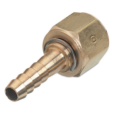 Hose Adaptors, 200 psig, Brass, 1/4 in (NPT) Male to Female Swivel