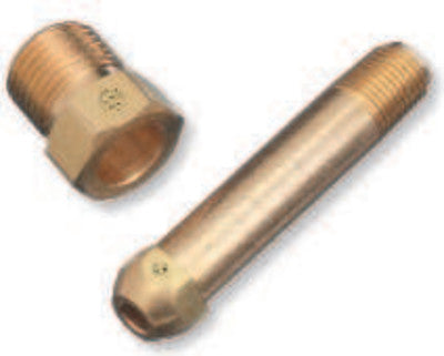 Regulator Inlet Nipples, Industrial Mixtures of Oxygen, 1/4"(NPT), 3", CGA-296