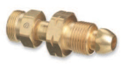Brass Cylinder Adaptors, From CGA-510 POL Acetylene To CGA-520 "B" Tank