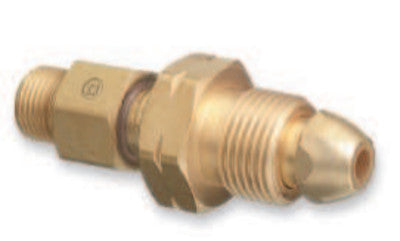 Brass Cylinder Adaptors, From CGA-510 POL Acetylene To CGA-200 "MC" Acetylene