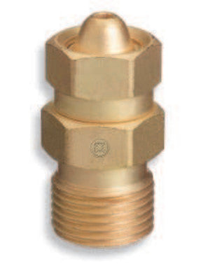 Brass Cylinder Adaptors, CGA-200 "MC" Acetylene To CGA-300 Commercial Acetylene
