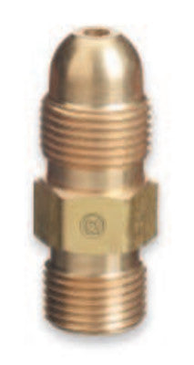 Brass Cylinder Adaptors, From CGA-510 POL Acetylene To CGA-300 Coml Acet 1 Piece