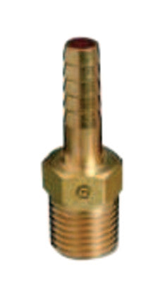 Brass Hose Adaptors, NPT Thread/Barb, Brass, 3/8 in (NPT)