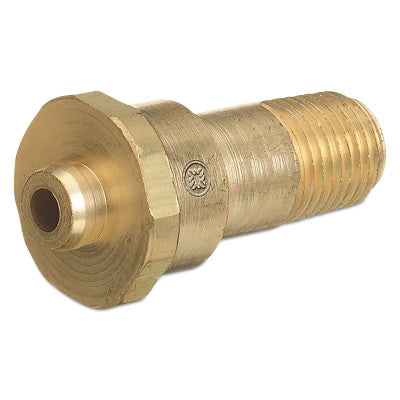 Regulator Inlet Nipples, Refrigerant Gas, 1/4"(NPT), 2 1/4", Brass, CGA-660