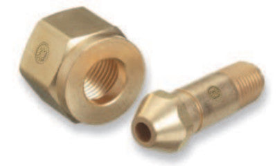 Regulator Inlet Nipples, Acetylene (Commercial), 1/4" (NPT), 2 1/2" L, CGA-300