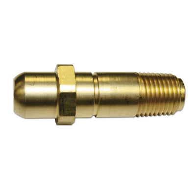Regulator Inlet Nipples, Oxygen, 1/4"(NPT), 2 1/16", Brass, CGA-540