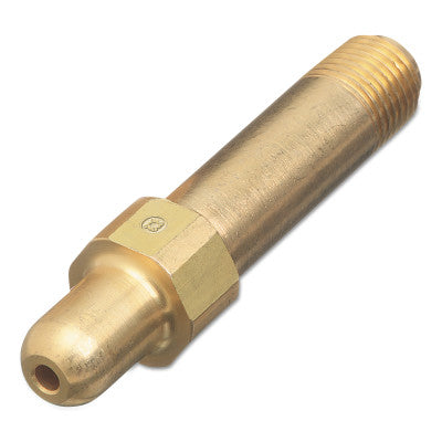 Regulator Inlet Nipples, Air, 1/4 in (NPT), 3", Brass, CGA-347, Hand-Tight